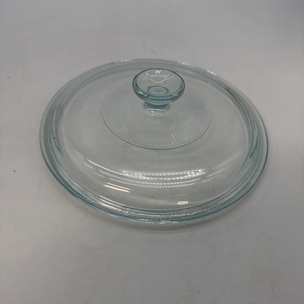 Pyrex Corning Ware Clear Glass Lid Round Casserole Top Replacement Piece G1C 9"